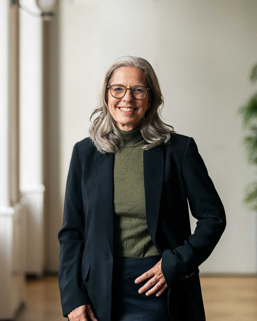 Portræt af Rektor på Handelsgymnasiet JTP Hanne Greisen