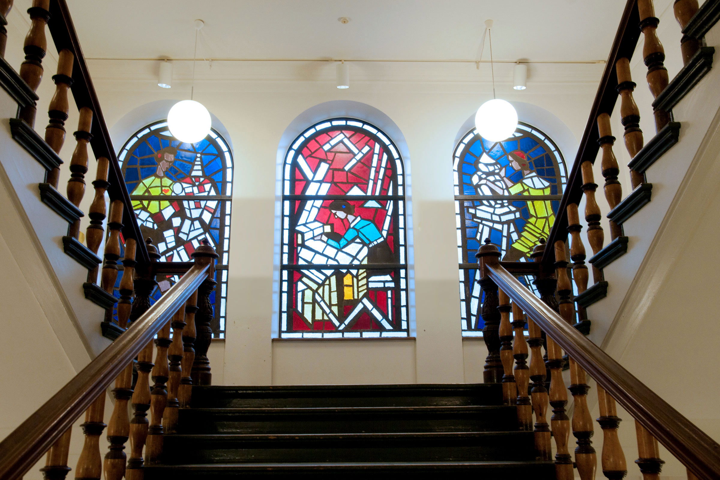 Trappeopgang på Det Internationale Gymnasium