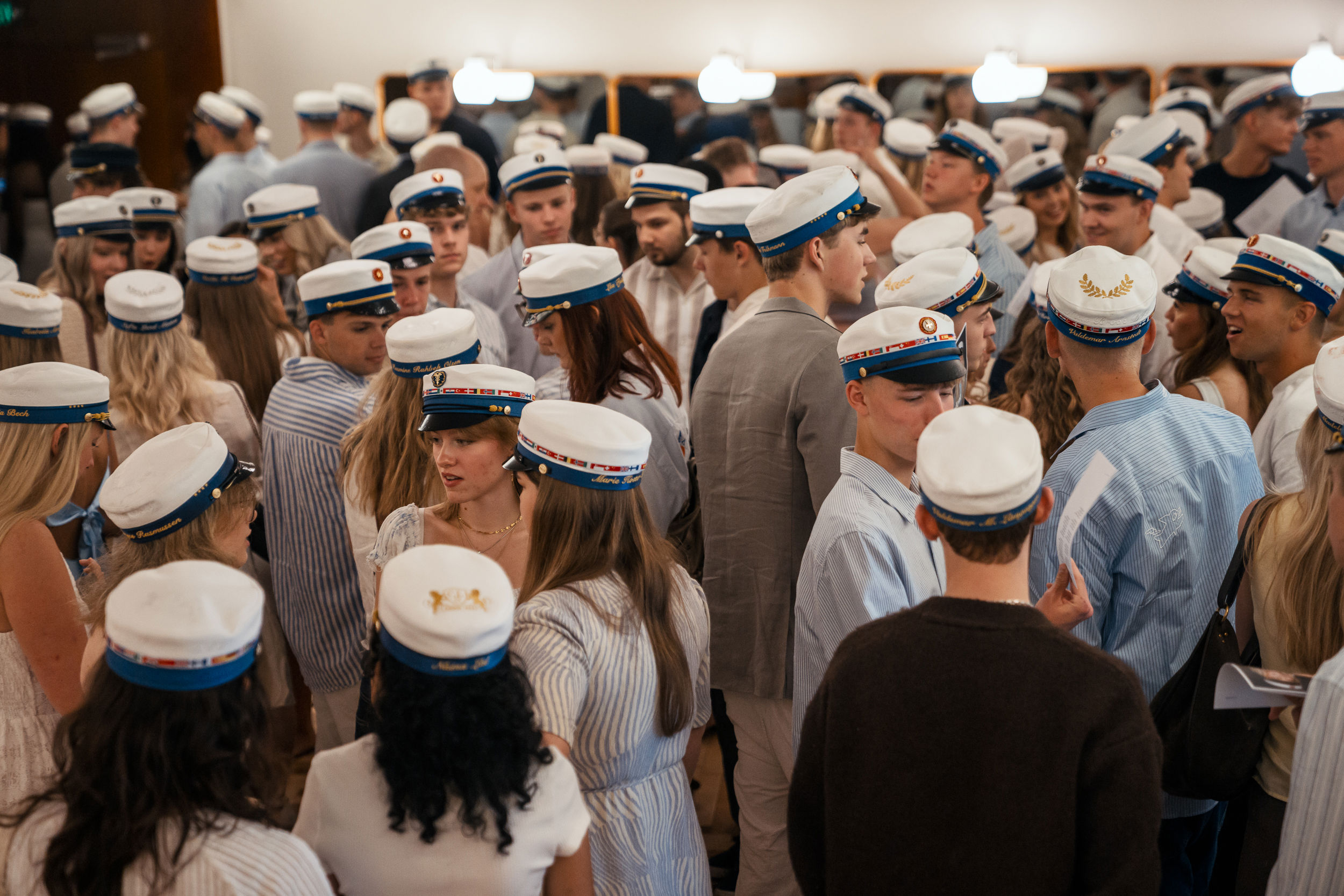 Elever til dimission fra Det Internationale Gymnasium