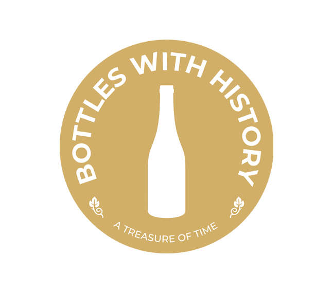 Firmaet Bottles with history's logo